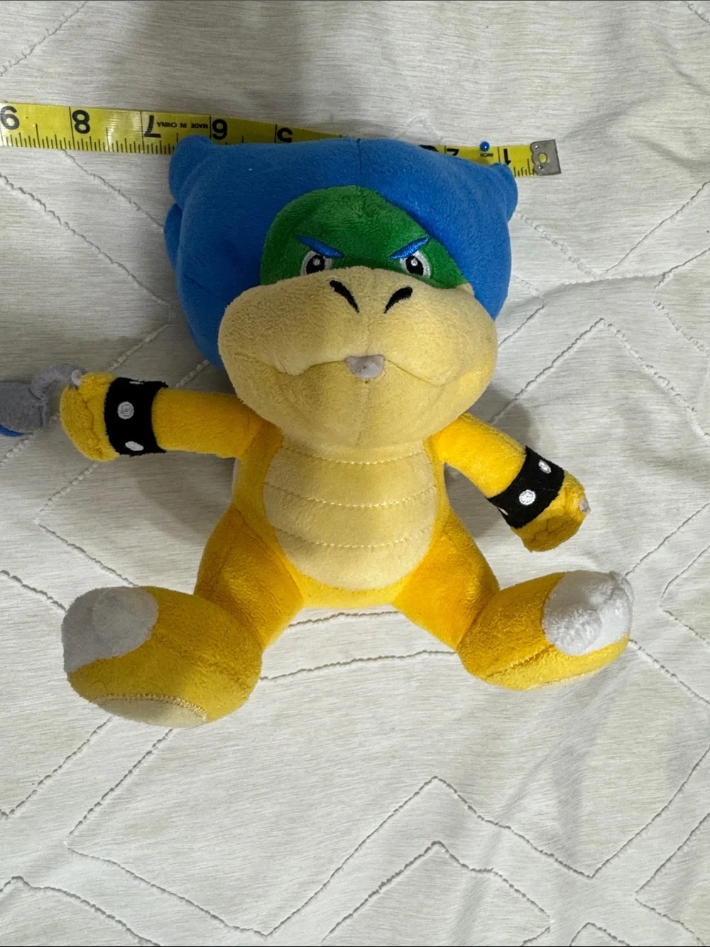 Nintendo Yellow Plush Reptile with Blue Hair and Green Mask